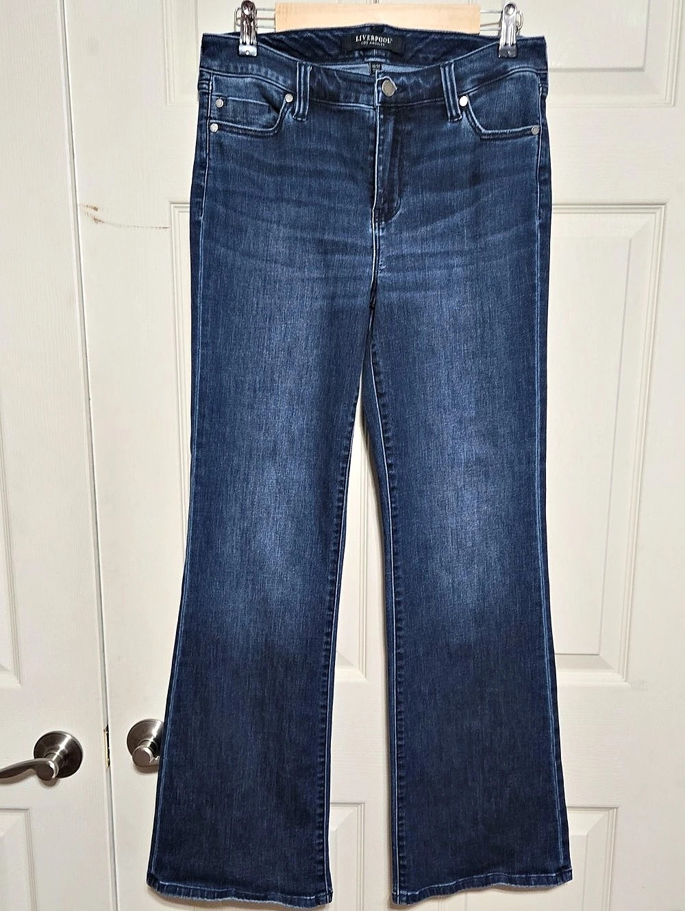 Liverpool Flare Jeans in Blue Waist 10 Like New